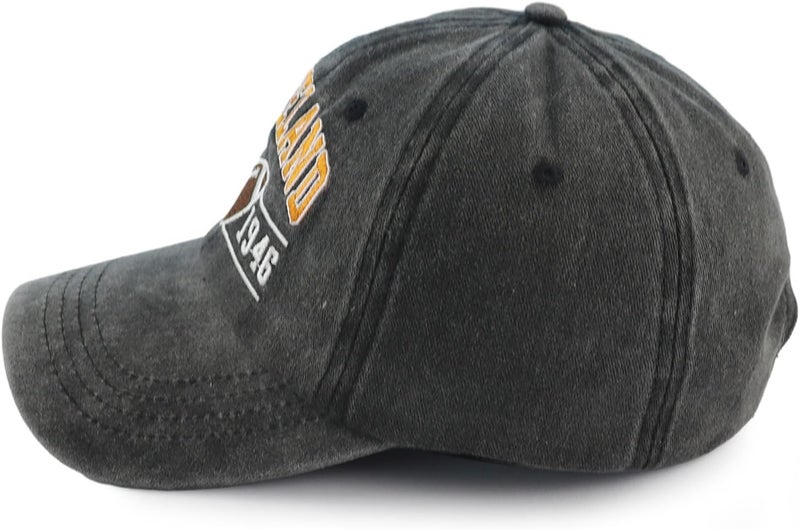 Terojnkl Embroidered City Football Hat for Men Women, Adjustable Unisex Cotton Fans Baseball Cap - Image 3